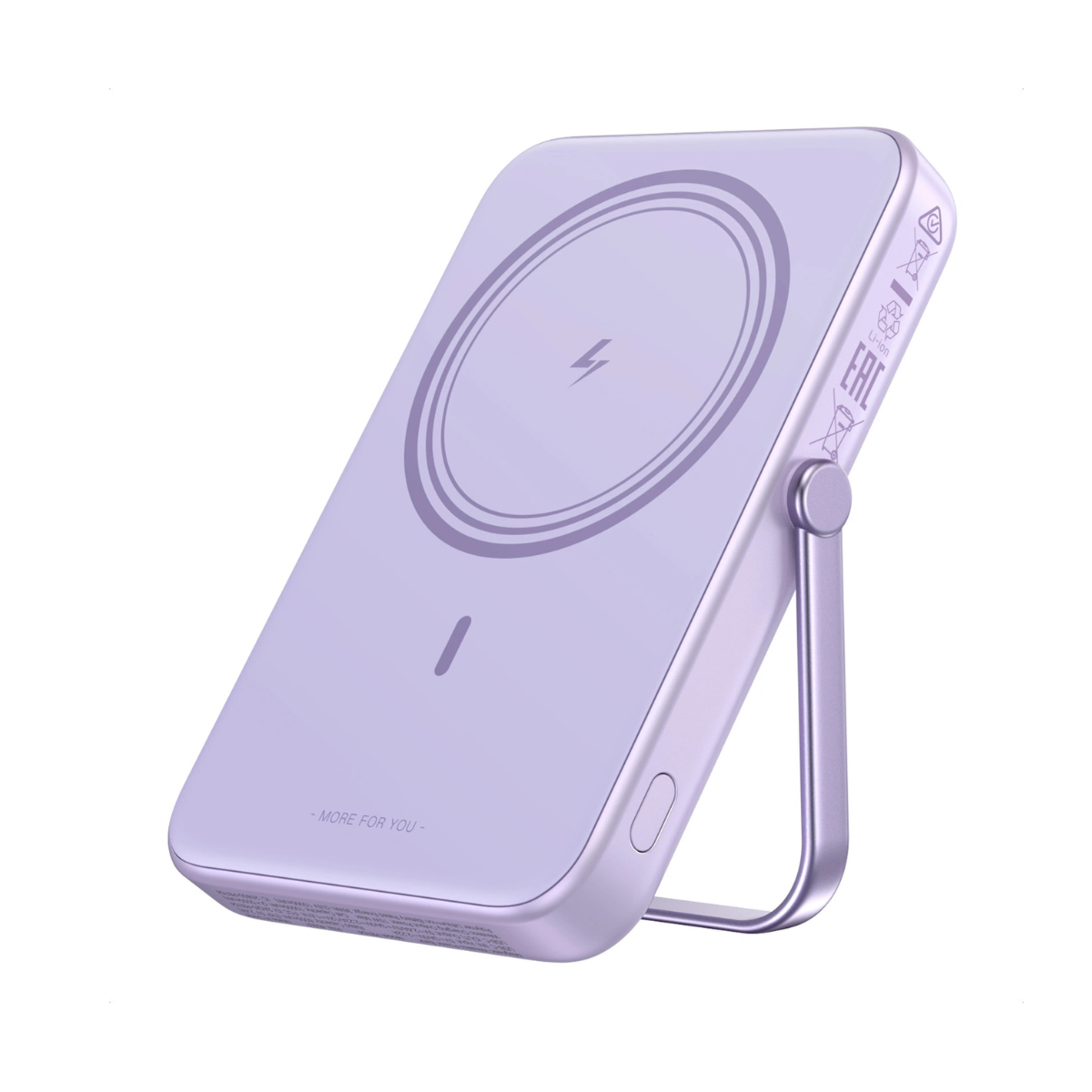 UGREEN UNO Series Magnetic 10000mah 20W Wireless Power Bank - Purple - Image 3