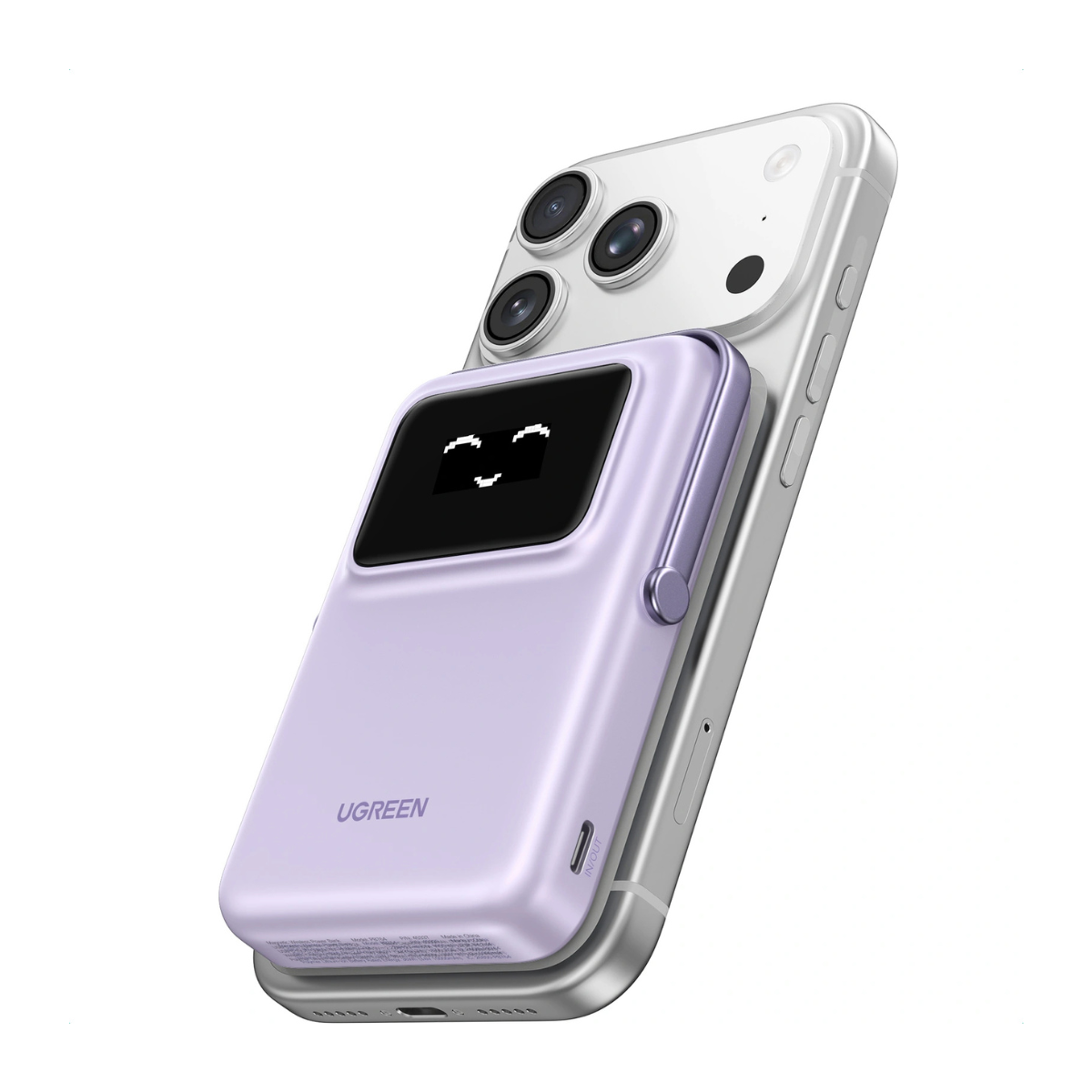 UGREEN UNO Series Magnetic 10000mah 20W Wireless Power Bank - Purple - Image 2