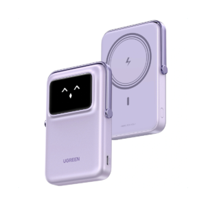 UGREEN UNO Series Magnetic 10000mah 20W Wireless Fast Charging Power Bank With Stand - Purple - PB572 - 45327