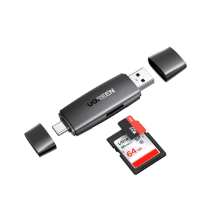 UGREEN 2-in-1 USB-C & USB 3.0 SD/TF Card Reader – CM304 – 80191