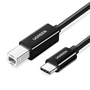 UGREEN USB-C to USB-B 2.0 2 Meter Printer Cable (Black) – 50446