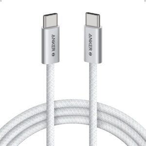 Anker Zolo 240W 3.3 ft USB-C to USB-C Dirt Resistant Braided Fast Charging Cable – A8060H21