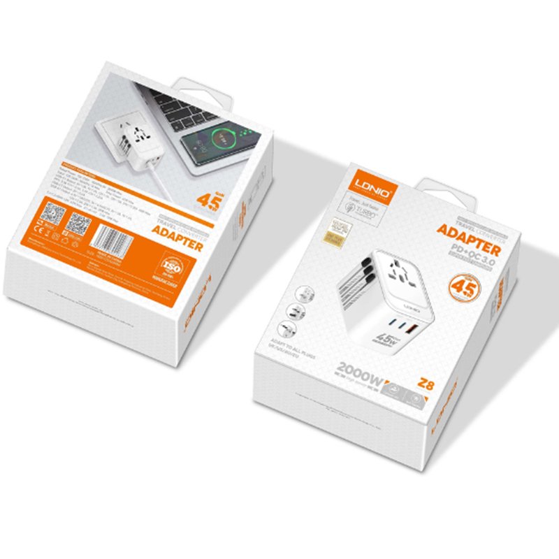 LDNIO Z8 45W GaN Universal Travel Adapter - Image 9