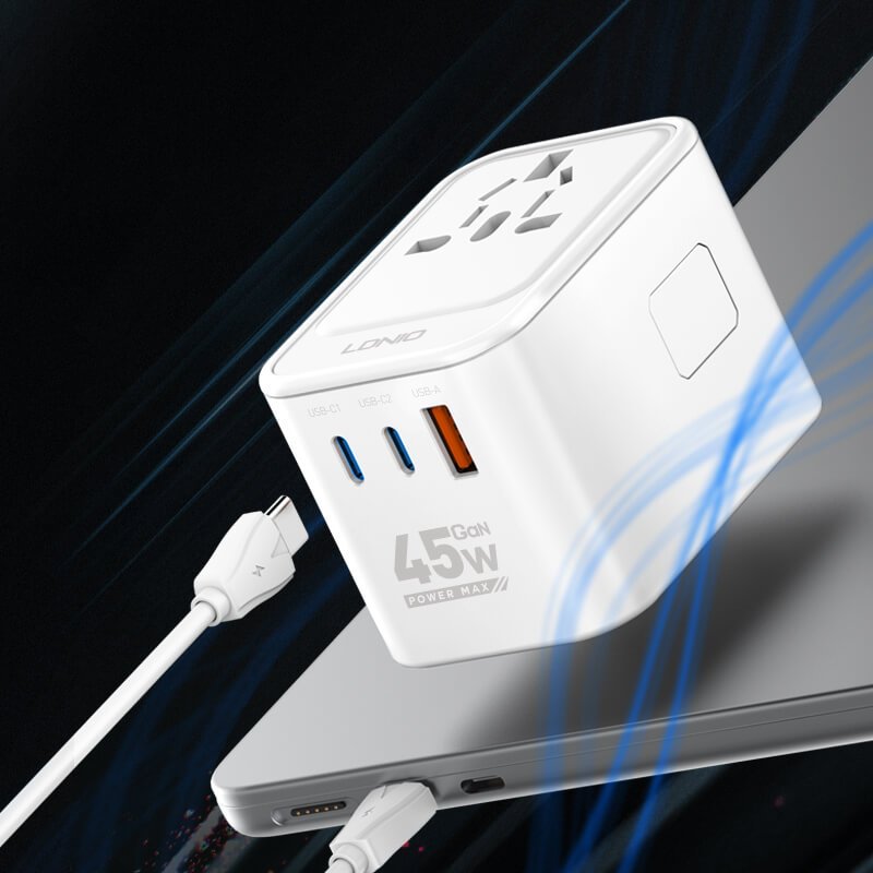 LDNIO Z8 45W GaN Universal Travel Adapter - Image 7