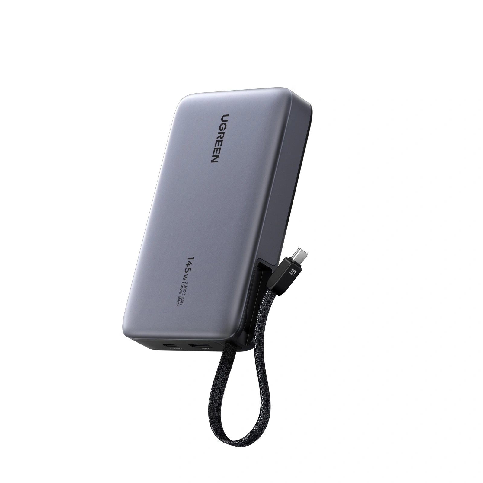 UGREEN 145W 20000mAh Power Bank with Built-in Cable - Image 3