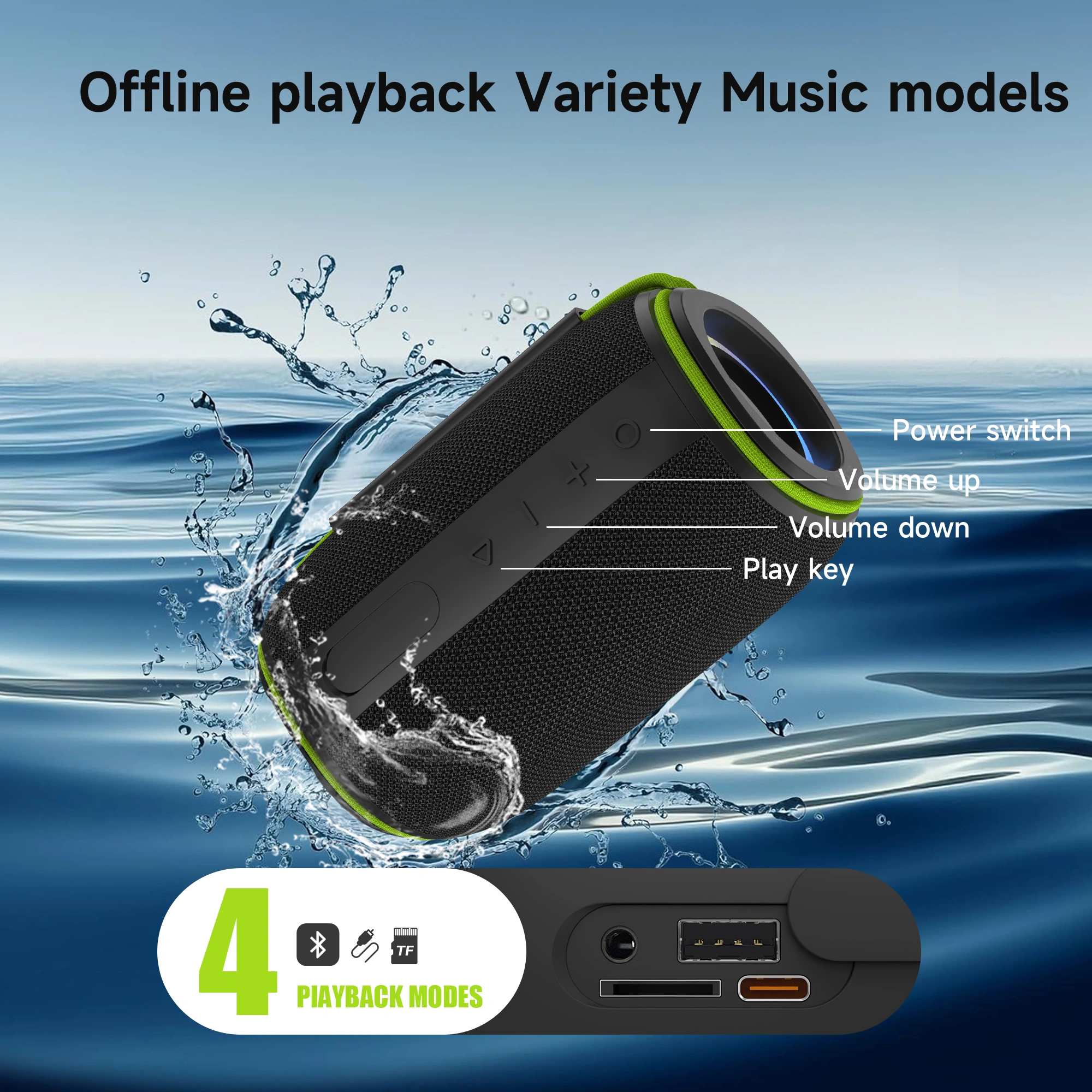 WIWU H5 Thunder Wireless Speaker - Image 4