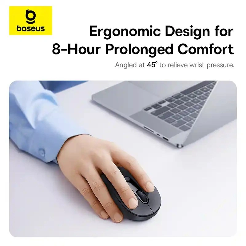 Baseus F02 Ergonomic Bluetooth Mode Wireless Mouse - Image 2