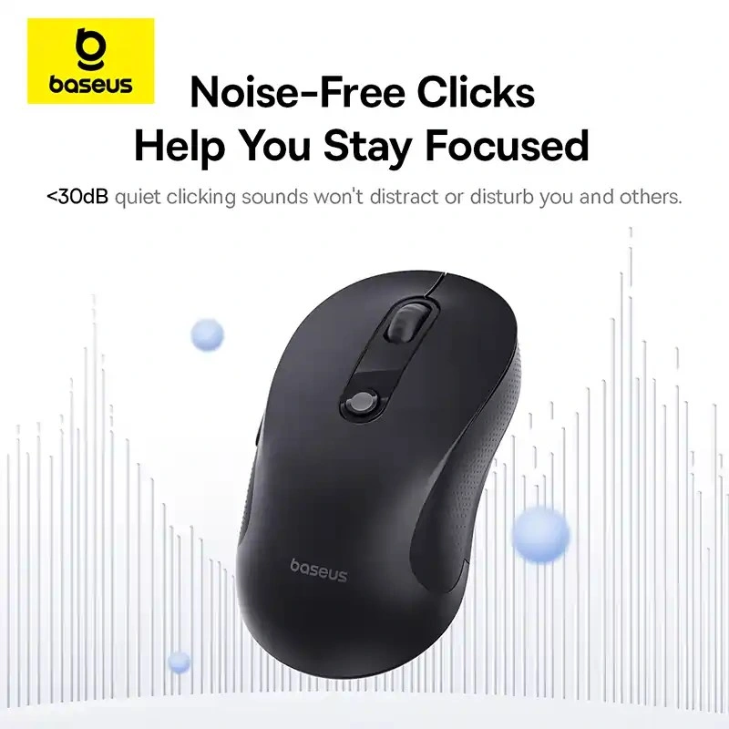 Baseus F02 Ergonomic Bluetooth Mode Wireless Mouse - Image 4