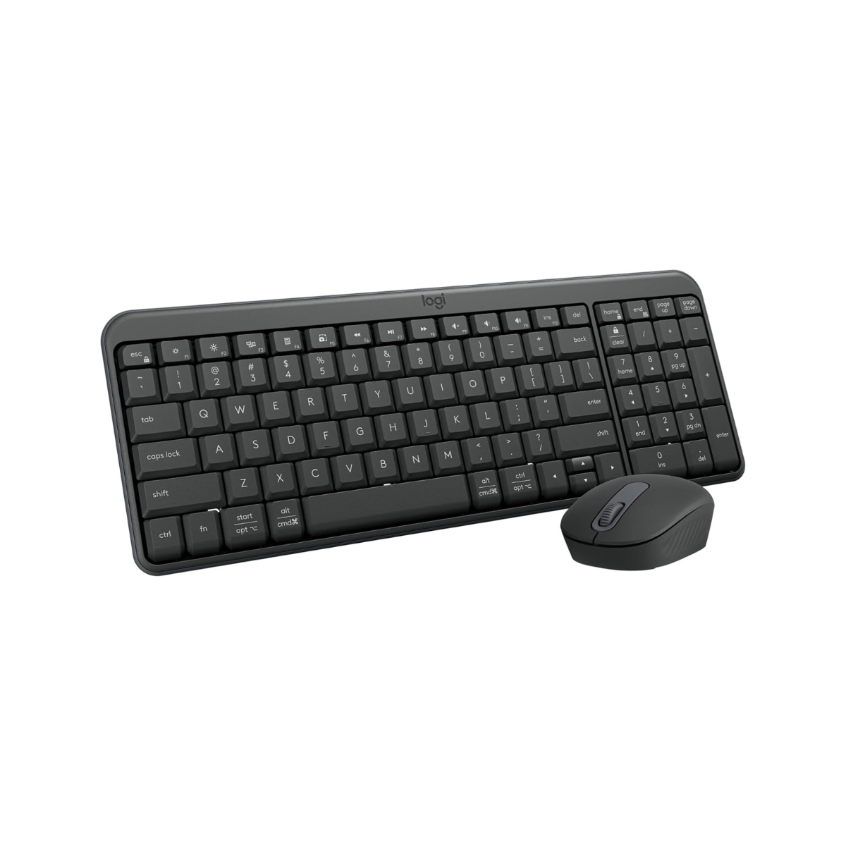 Logitech MK250 Compact Wireless Mouse and Keyboard - Black