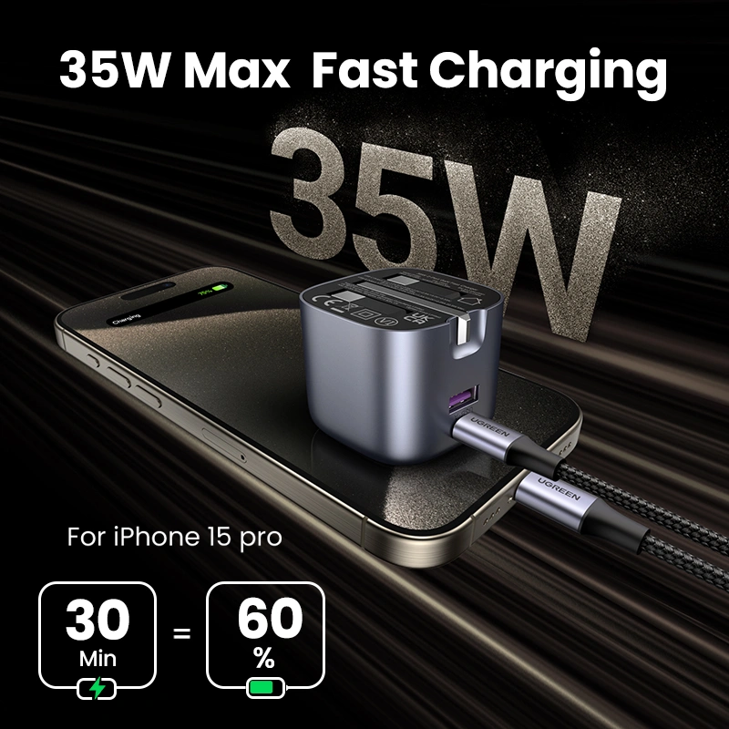 UGREEN Nexode 35W 2-Port GaN Fast Charger - Image 3