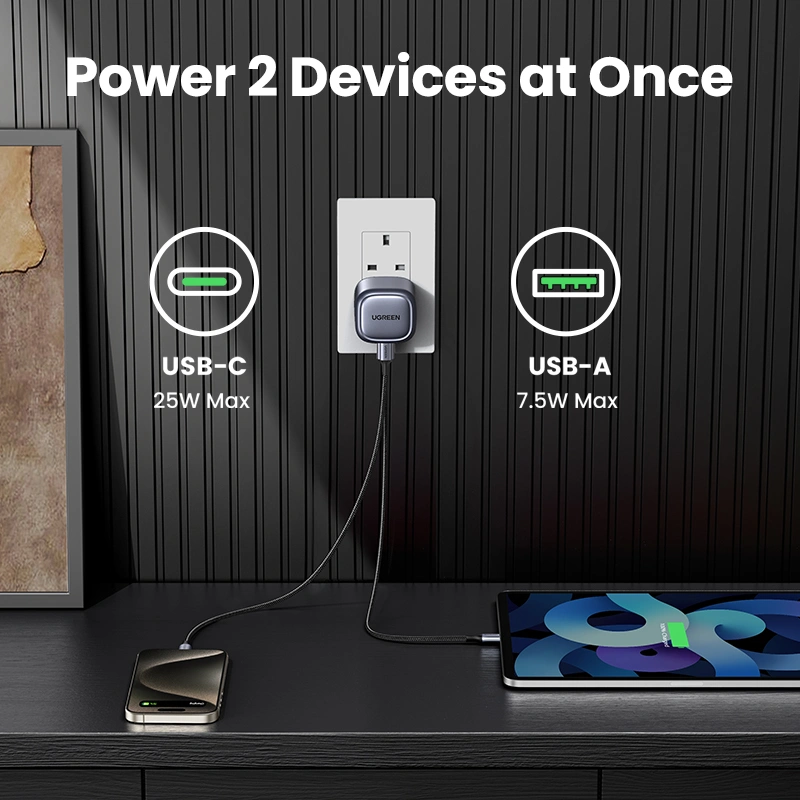 UGREEN Nexode 35W 2-Port GaN Fast Charger - Image 5