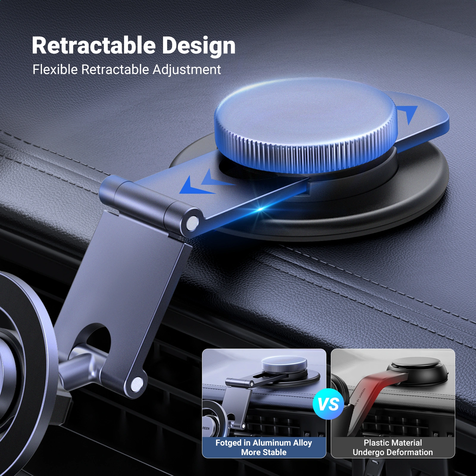 UGREEN Magnetic 360° Car Phone Holder - 45577 - Image 4