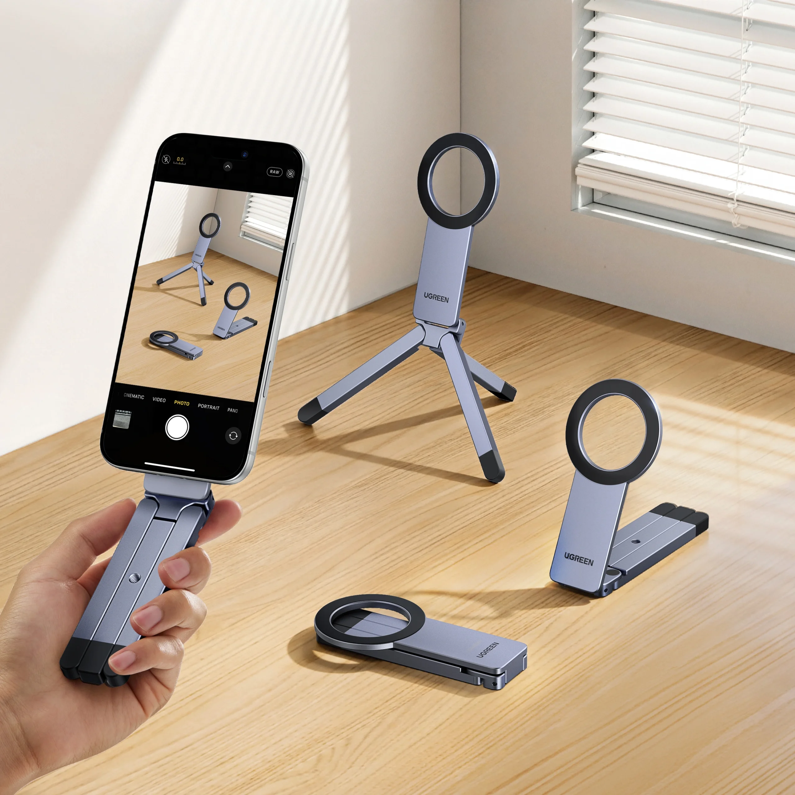 UGREEN Magnetic Phone Tripod Stand – 75509 - Image 12