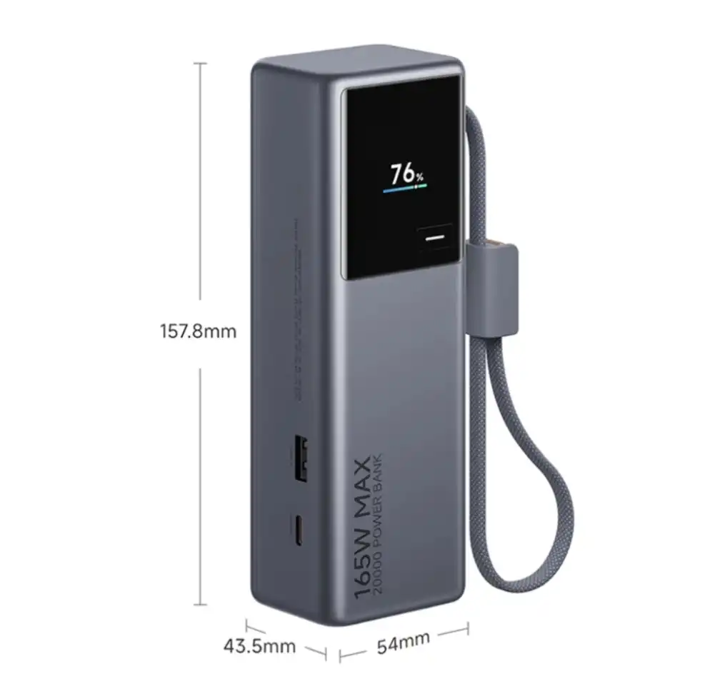 Xiaomi 165W Max 20000mAh Power Bank with Integrated Type-C Cable - Image 6