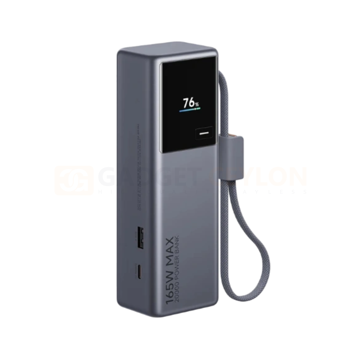 Xiaomi 165W Max 20000mAh Power Bank with Integrated Type-C Cable - PB2165