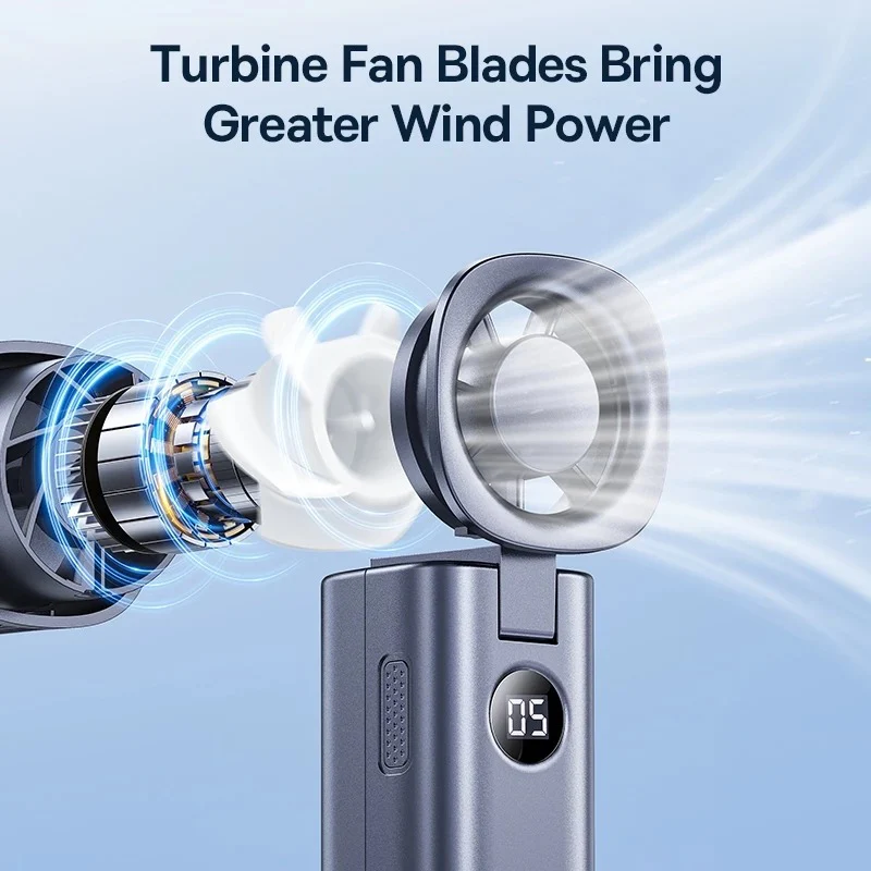 Baseus GoTrip DT1 High-Speed Foldable Handheld Fan - Image 8