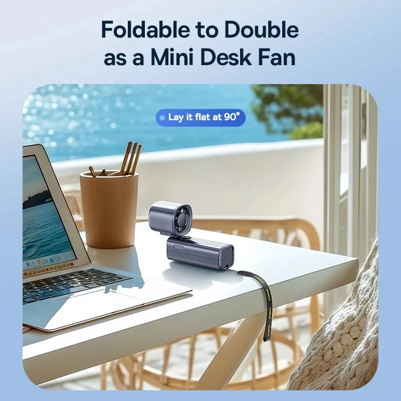 Baseus GoTrip DT1 High-Speed Foldable Handheld Fan - Image 9