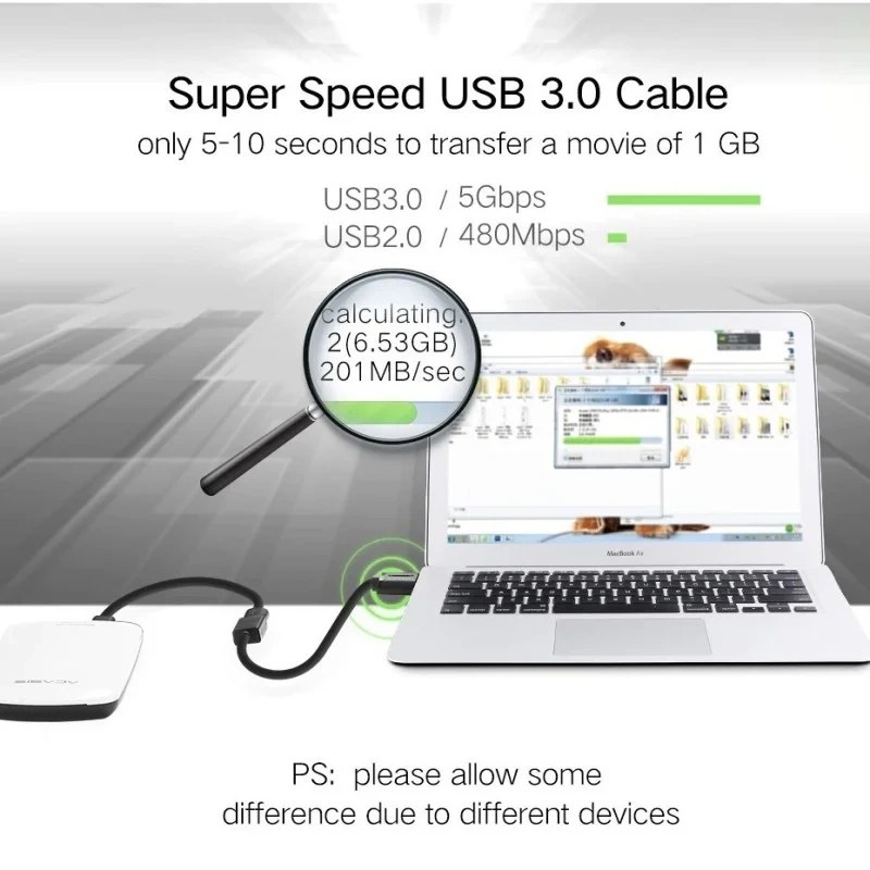 UGREEN 1 Meter USB 3.0 Male to USB Female Extension Cable - Image 10