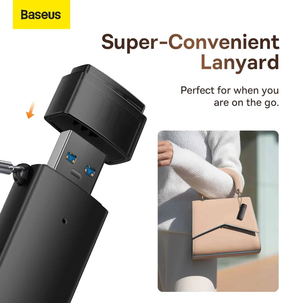 Baseus SD/TF USB Lite Series Card Reader - Image 10