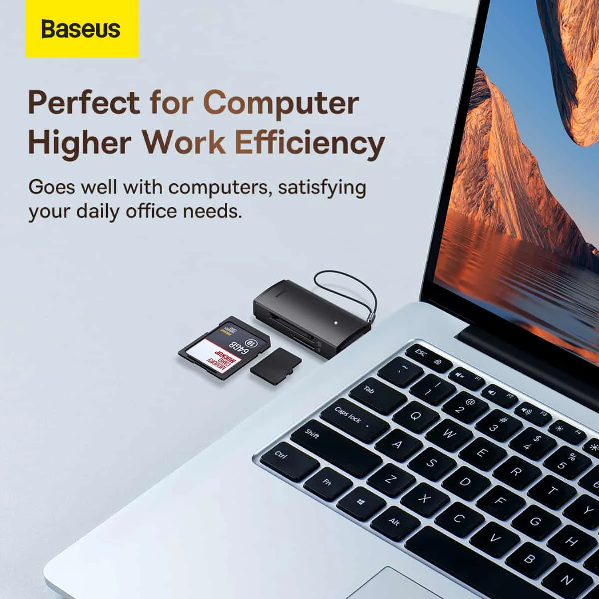 Baseus SD/TF USB Lite Series Card Reader - Image 9