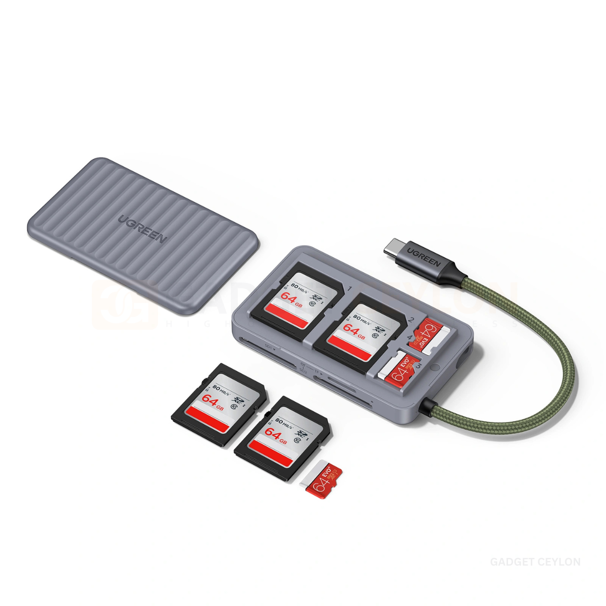 UGREEN Multifunction TF/SD Dual Card Reader Case - Image 2