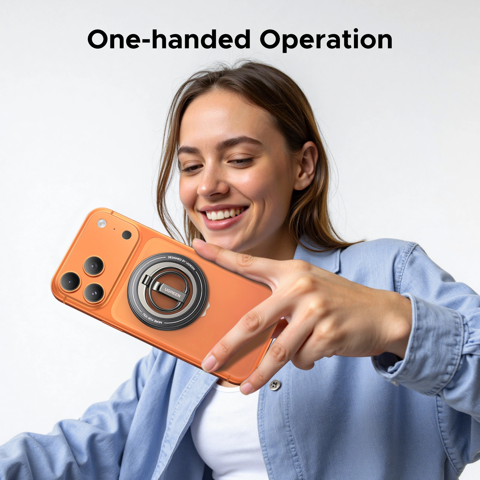 UGREEN Magnetic Phone Ring Holder With Stand - Image 14
