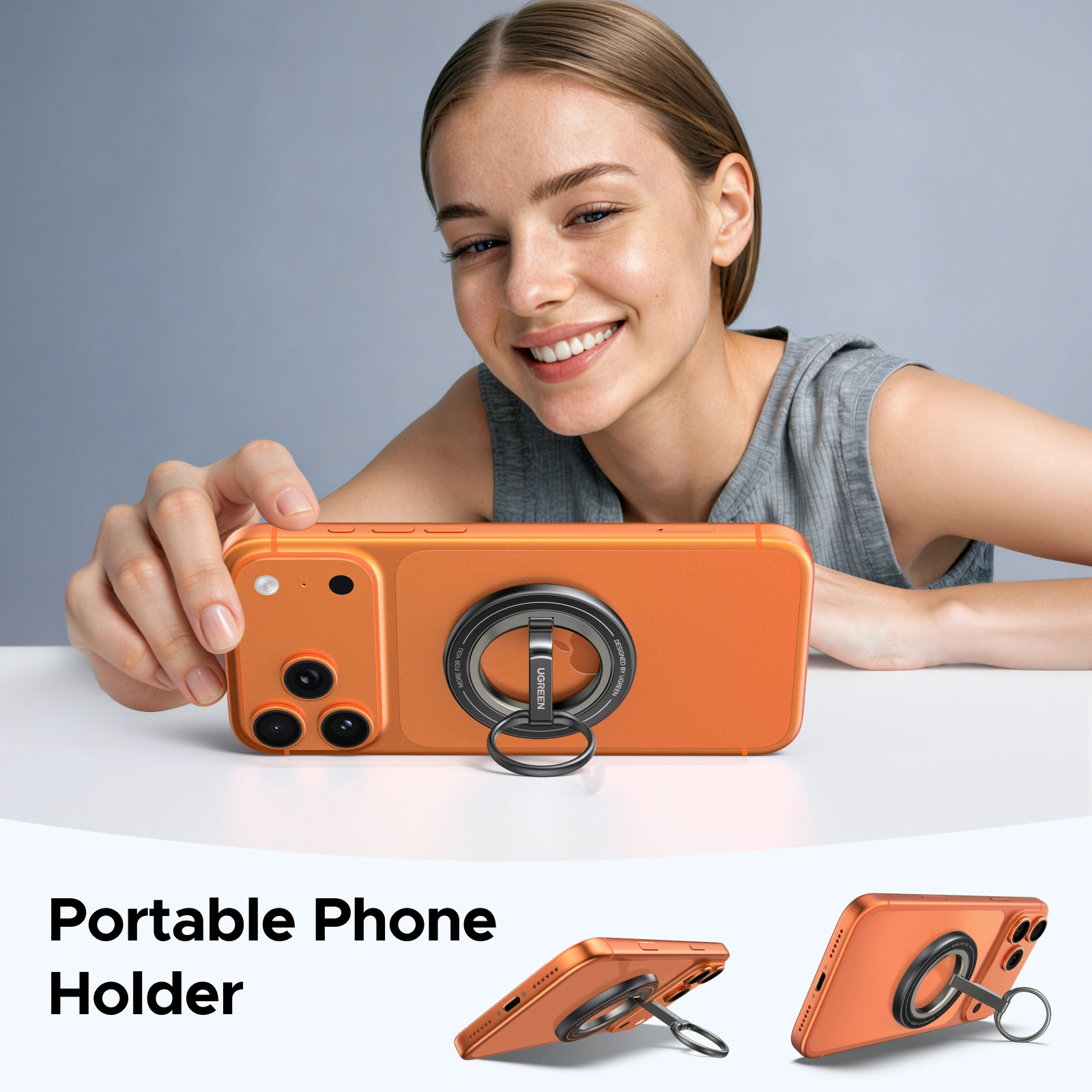 UGREEN Magnetic Phone Ring Holder With Stand - Image 6