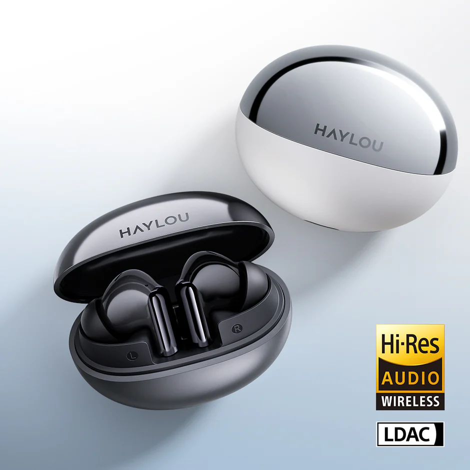 Haylou Flowbuds N55 ANC Earbuds - White - Image 4