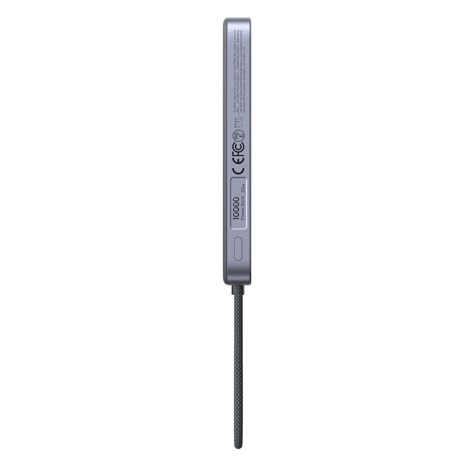 UGREEN Qi2 MagFlow Air 10000mAh 15W Magnetic Power Bank - Grey - Image 6