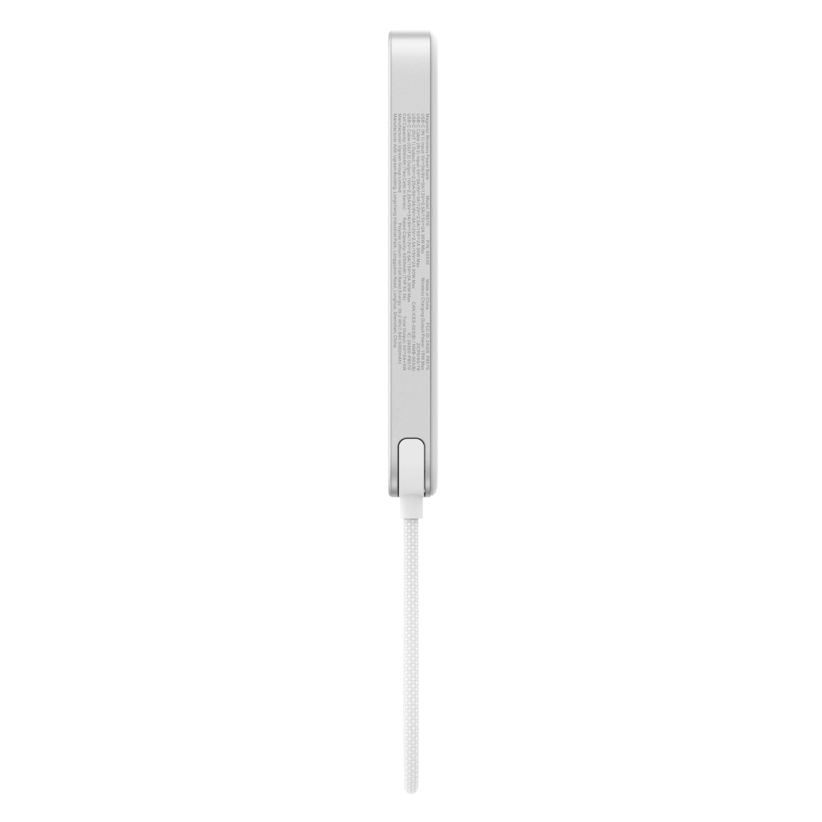 UGREEN Qi2 MagFlow Air 10000mAh 15W Magnetic Power Bank - White - Image 8