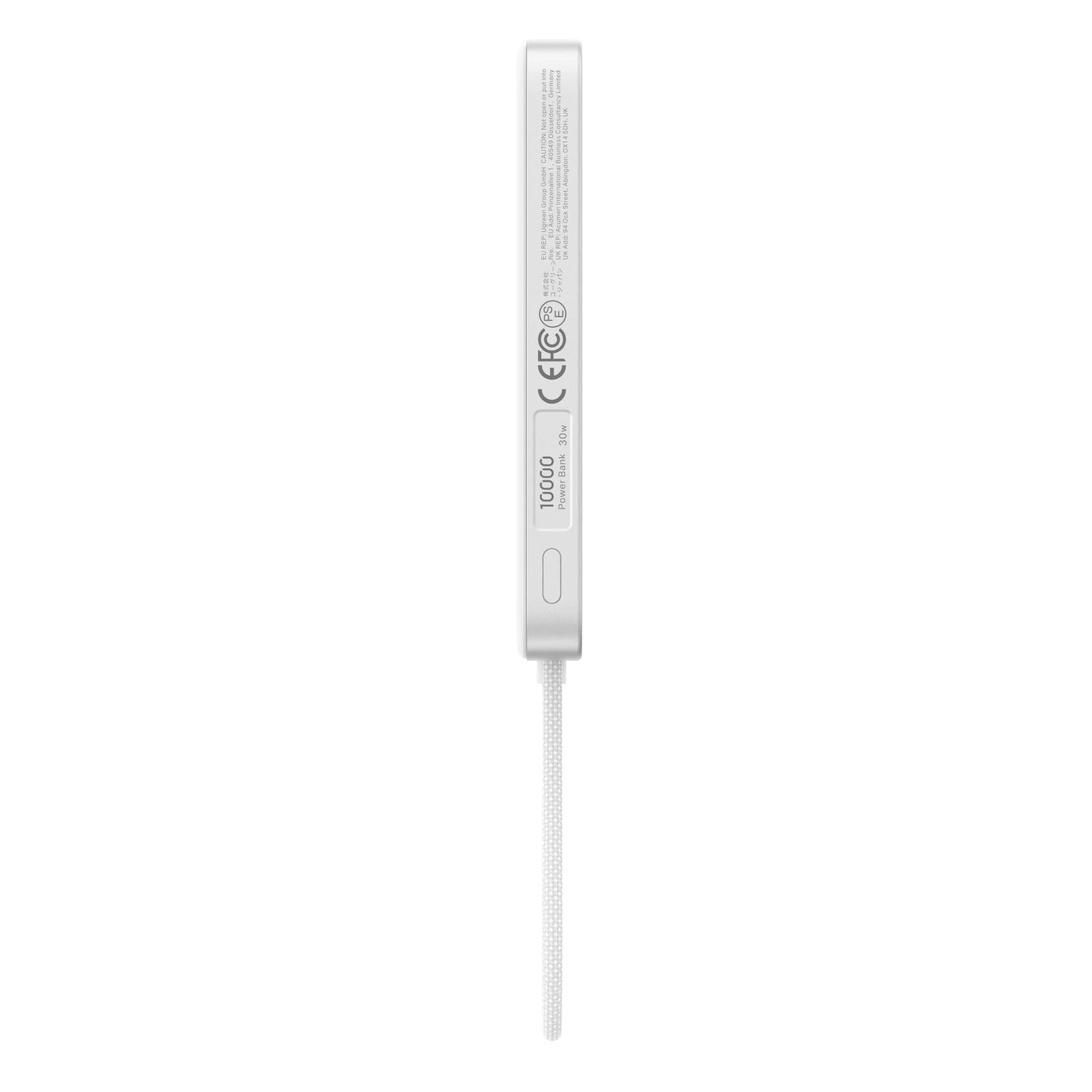 UGREEN Qi2 MagFlow Air 10000mAh 15W Magnetic Power Bank - White - Image 9