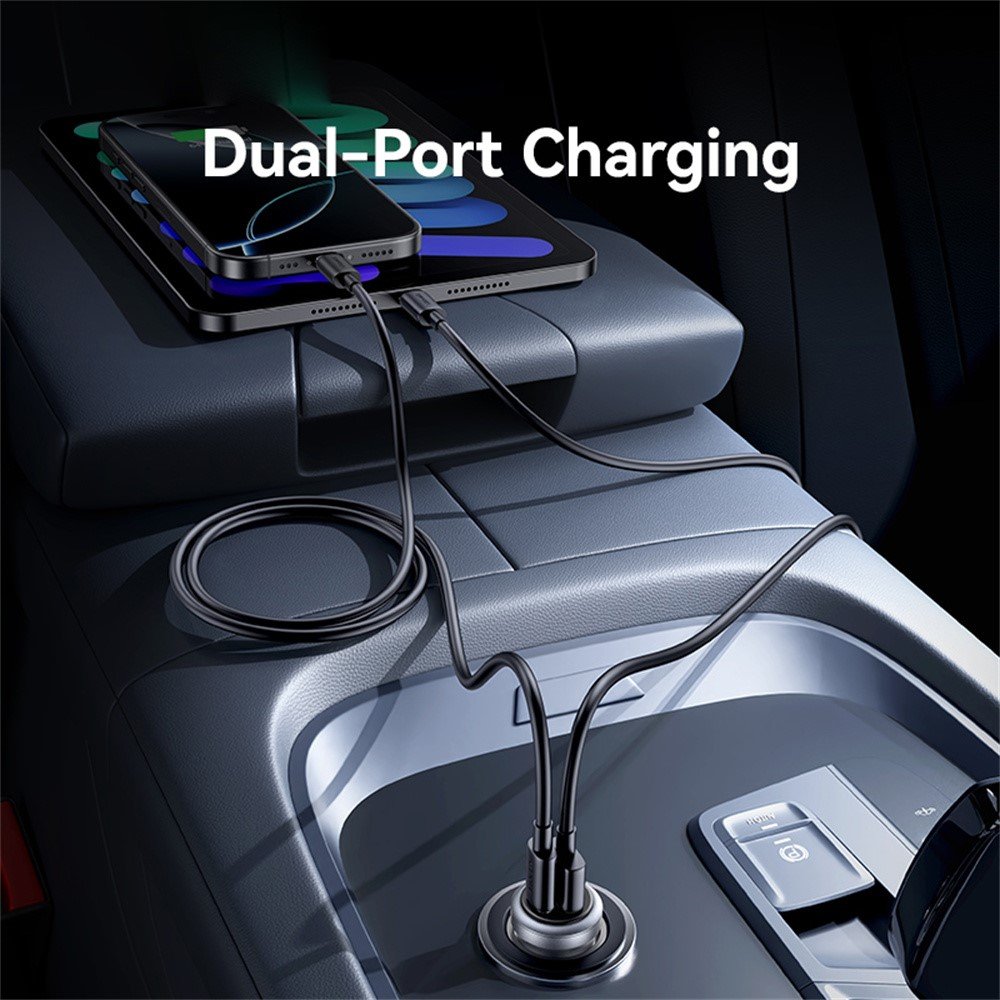 USAMS CC322 30W A+C Ports Aluminum Alloy Car Charger - Image 12